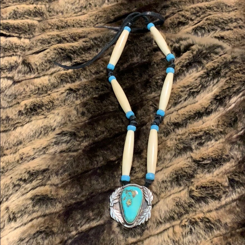 🩵🩶 Vintage turquoise stone sterling silver. #A313 - Picture 3 of 10